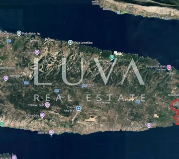 Brač, Selca, atraktivno građevinsko zemljište 1381 m2 na prodaju - Sumartin, Selca