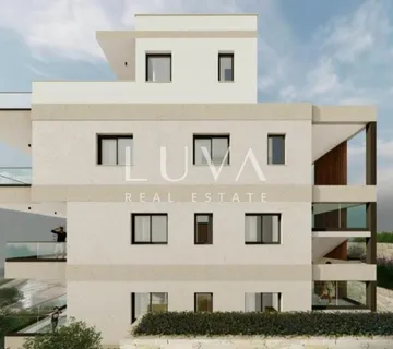 Čiovo, novogradnja s pogledom na more, stan DZ/S3 NKP 59 m2 - Žedno, Trogir