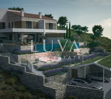 Otok Cres, Martinšćica, luksuzna kuća s bazenom i predivnim pogledom na more, 267,48 m2 - Martinšćica, Cres