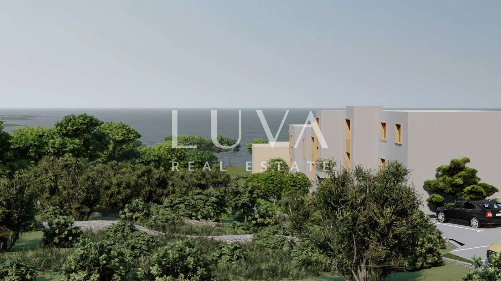 Trogir, Slatine, stan S4 42m2 u novogradnji s pogledom na more na prodaju - cover