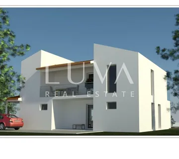 Istra, Kaštelir, atraktivno građevinsko zemljište s pogledom na more, 940 m2 - cover