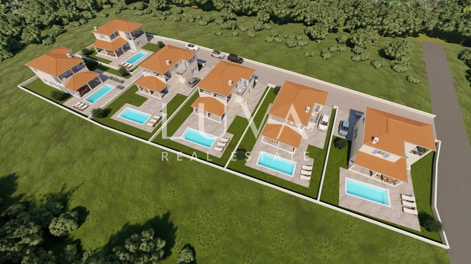 Ližnjan, luksuzna kuća s bazenom u izgradnji, blizina mora - cover