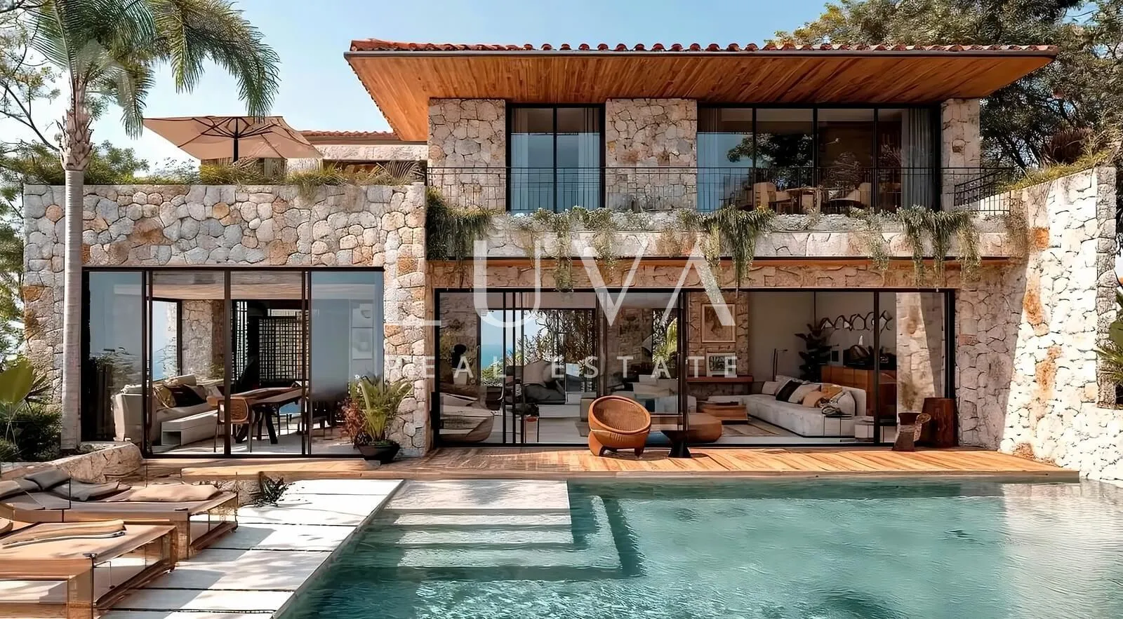 Sutivan, otok Brač, luksuzna kuća blizu mora u izgradnji na prodaju - cover