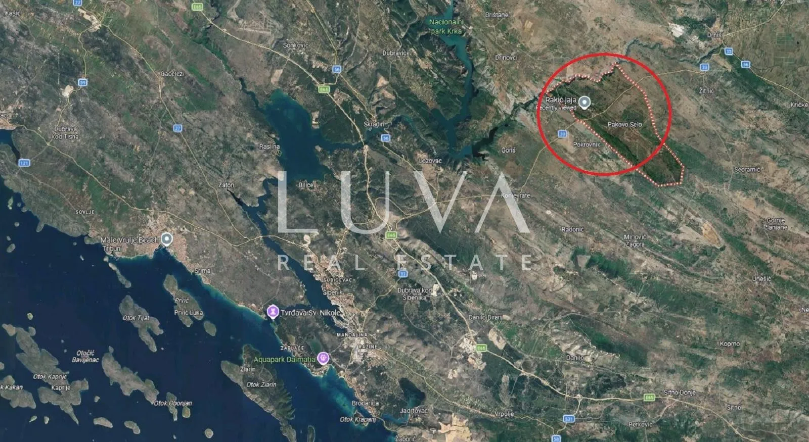 Drniš, Pakovo selo, građevinsko zemljište 5297m2 na prodaju - cover