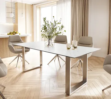 Blagovaonski stol Edge 200x100,Materijal:Keramika Laminam Statuarietto - cover