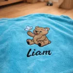 Dekica za djecu s imenom – plava - cover