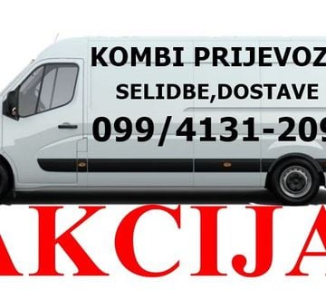 KOMBI DOSTAVE,PRIJEVOZ,SELIDBE,TRANSPORT, 099/4131-209 AKCIJA !!!!!!®® - cover