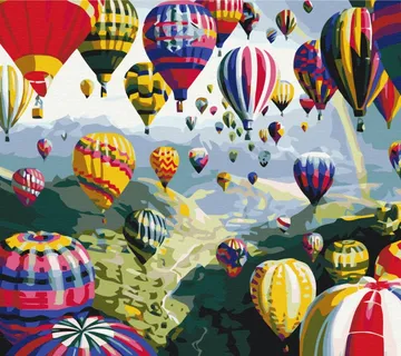 Slikanje po brojevima Multicolored 50 x 40 cm Ballons set za slikanje - cover