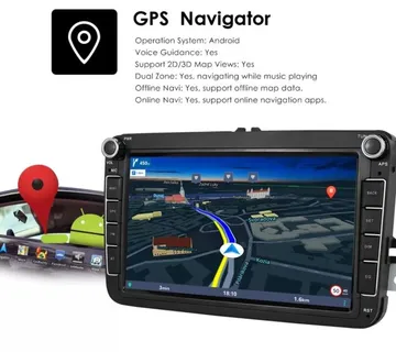 ORIGINAL ANDROID za VW Golf 5 6 Multimedija Navigacija + kamera - cover