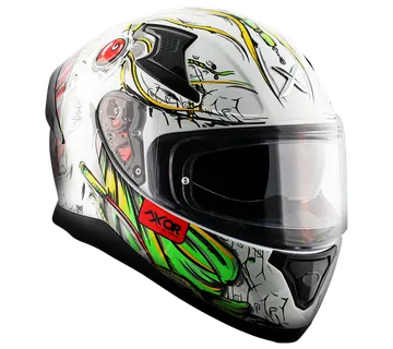 Kaciga AXOR APEX SEADEVIL sjaj bijelo/crvena - cover