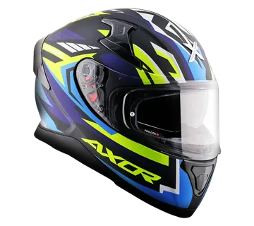 Kaciga AXOR APEX STREAK mat crno/plava - cover