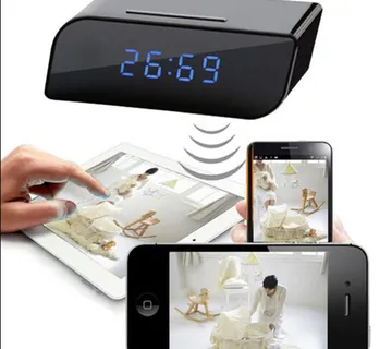 SKRIVENA WIFI IP KAMERA u stolnom satu - cover