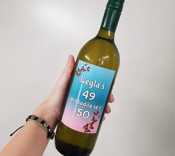 Vino s natpisom za rođendan - cover