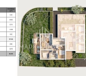 Dvosoban apartman s vrtom, Novalja - NOVOGRADNJA! - cover