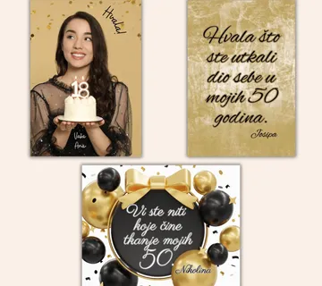Personalizirani magneti za rođendan – zahvalnice za goste - Virje
