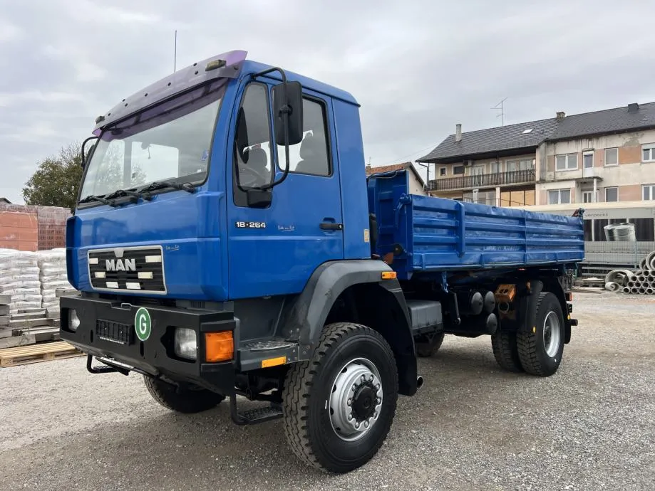 MAN 18•264 4x4 trostrani meiller kiper, 1998 god. - cover