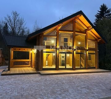 FUŽINE - Novogradnja! Drvena kuća od trupaca 124 m2 - cover
