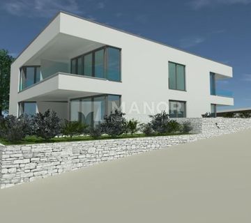 OTOK KRK, PUNAT - dvoetažni apartman s okućnicom, novogradnja - cover