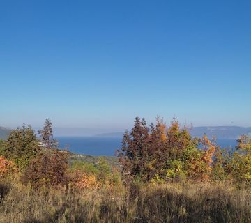 ISTRA, LABIN - OKOLICA, GRAĐEVINSKO ZEMLJIŠTE SA POGLEDOM NA MORE - cover