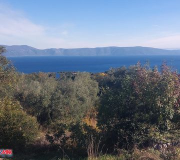 ISTRA, LABIN - OKOLICA, GRAĐEVINSKO ZEMLJIŠTE SA PANORAMSKIM POGLEDOM NA MORE - cover