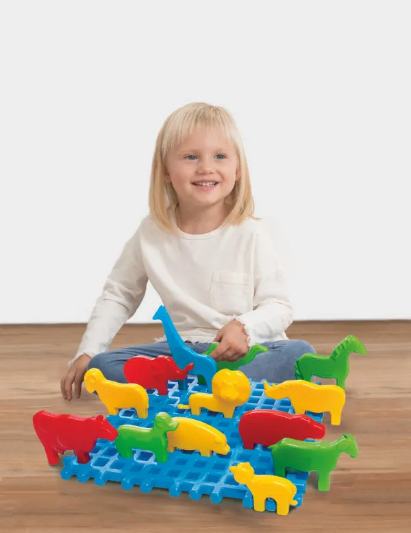Marioinex set Waffle kockica mali ZOO 14kom. - cover