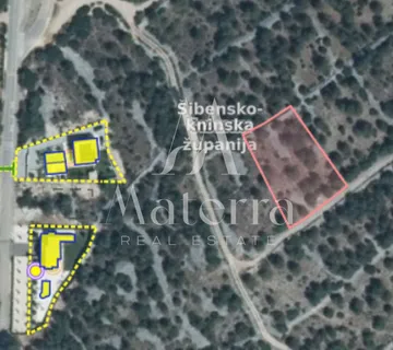 Brodarica - Građevinsko Zemljište, 1488m2, Pristupni Put - Brodarica, Šibenik