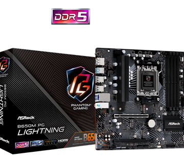 ASRock B650M PG Lightning WiFi Motherboard Socket AM5 - cover