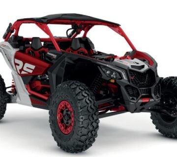 CAN-AM MAVERICK X RS TURBO RR WITH SMART-SHOX Fiery Red / Hyper Silver, 2024 god. - cover