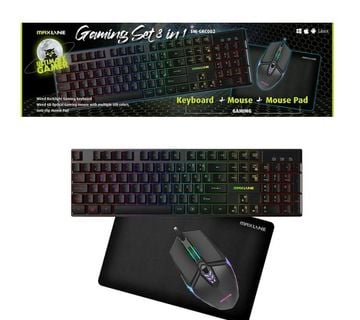 MAXLINE GAMING SET COMBO 3U1 (Miš+Tipkovnica+Podloga) SW-GKC002 [NOVO] - cover