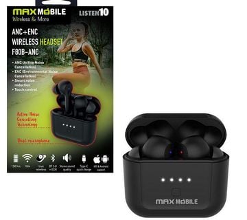 MAXMOBILE bluetooth slušalice F80 TWS ANC Active Noise Cancell [NOVO] - cover