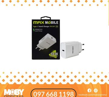 MAXMOBILE KUĆNI PUNJAČ SA USB TIP C UTOROM - cover