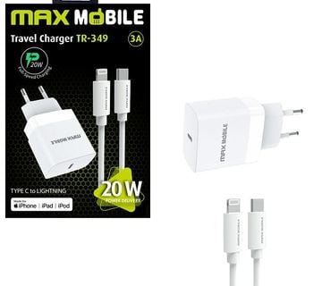 MAXMOBILE kućni punjač set Lightning kabel + adapter [NOVO] - cover