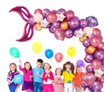 Luk od balona - Mermaid Purple - Pink - cover