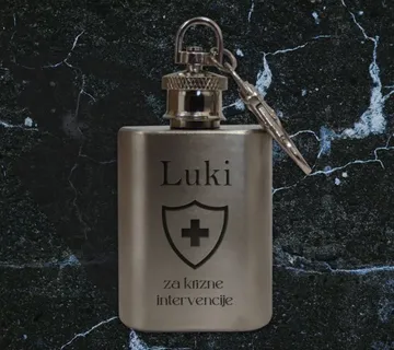 Personalizirana privjesak mala pljoska / čutura - cover