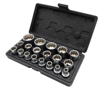 Set dvanaestero kutnih nasadnih ključeva, 1/2", kratke - cover