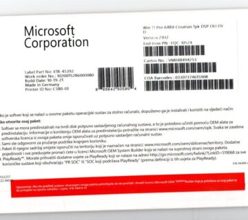 Microsoft Windows 11 Pro Croatian 64-bit DVD FQC-10524 - cover