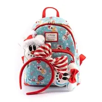 Loungefly Disney Minnie Mickey Snowman Aop Mini Backpack Headband Set - Zagreb