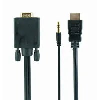 Kabel HDMI - VGA Gembird 1.8m crni, A-HDMI-VGA-03-6 - Zagreb