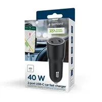Auto punjač Gembird 2 port 40W (2x USB C 20W), TA-UC-C2PD40-CAR-01 - Zagreb