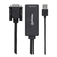 Adapter Manhattan VGA (M) na HDMI (Ž) audio stereo, konverter USB napajanje (M) 152426 - Zagreb