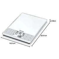 Beurer DS 61 kitchen scale with nutritional value calculation - Zagreb