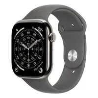 Apple Watch S11 Cellular 46mm Natural Titanium Case with Stone Grey Sport Band - M/L - Zagreb