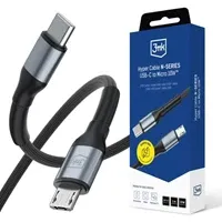 Kabel USB C - MicroUSB, 1m 5V/2A 10W QC 3.0, 3mk Hyper Cable - Zagreb
