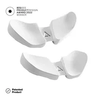 DeltaHub Ergonomski oslonac za zglob Carpio 2.0 SET - ergonomic wrist rest Right / Left / L / White - Zagreb
