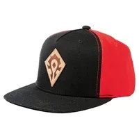 Jinx World Of Warcraft Horde Leather Emblem Snapback Hat - Zagreb