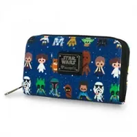 Loungefly Star Wars Char Cutesy Aop Zip Around Wallet - Zagreb