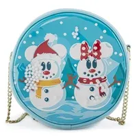 Loungefly Disney Snowman Mickey Minnie Snow Globe Crossbody Bag - Zagreb