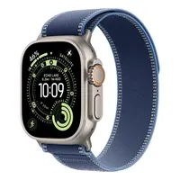 Apple Watch Ultra 3 Cellular 49mm Natural Titanium Case with Blue/Bright Blue Trail Loop - S/M - Zagreb