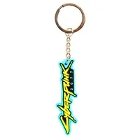 Jinx Cyberpunk 2077 Logo Pvc Keychain Multicolor - Zagreb