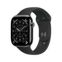 Apple Watch S11 Cellular 42mm Slate Titanium Case with Black Sport Band - M/L - Zagreb